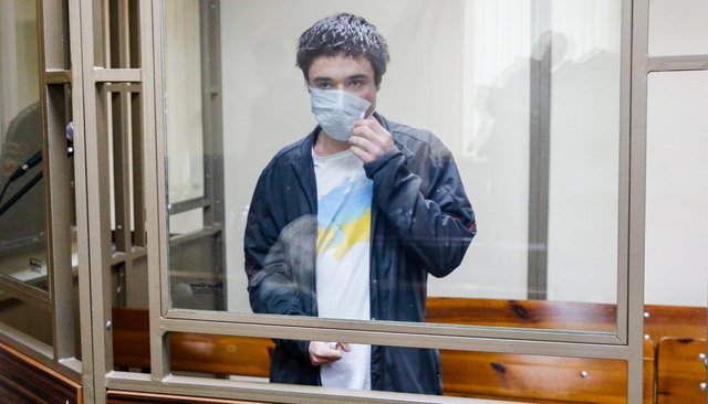 Pavel Grib in court on March 22, 2019