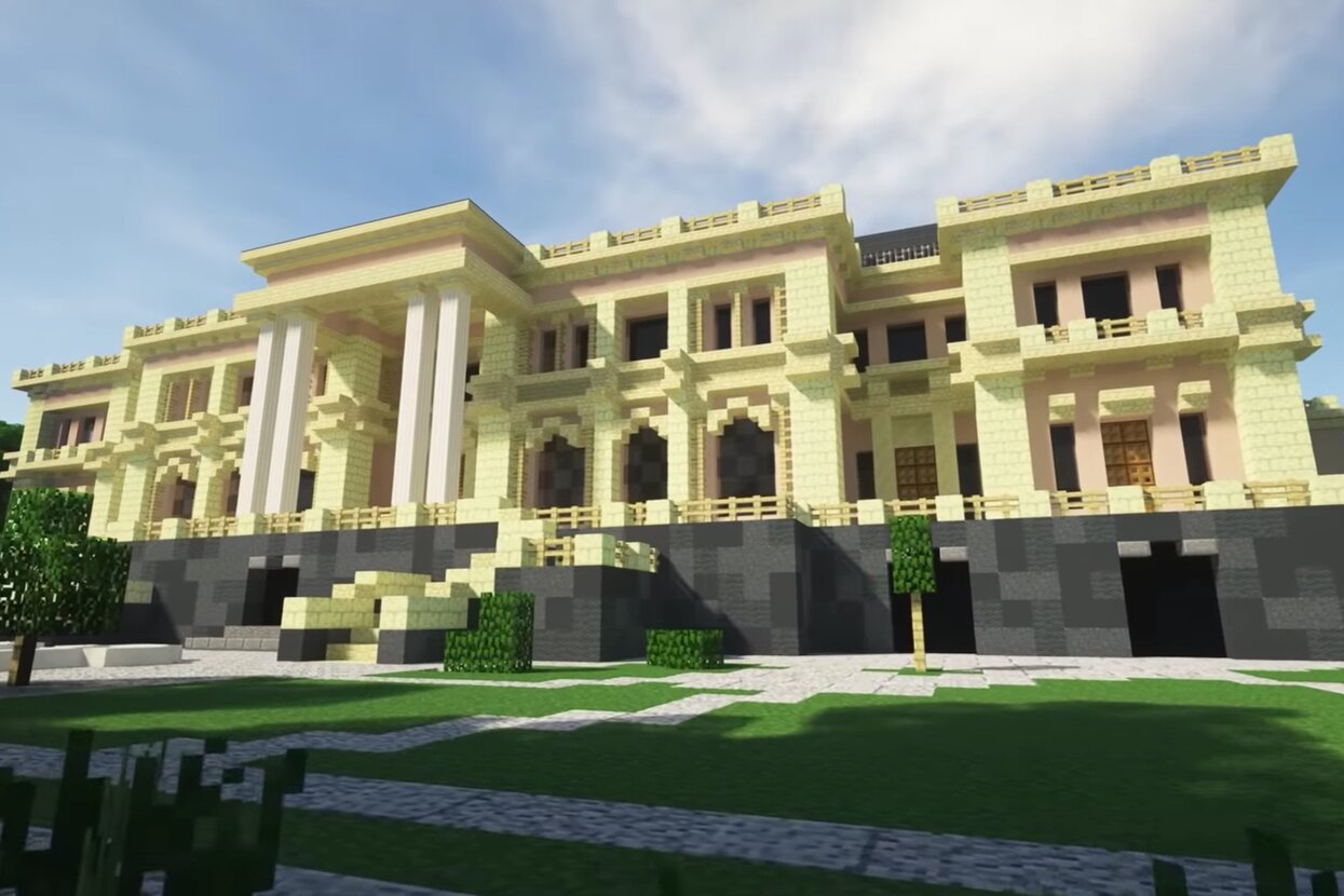 Путину построили еще один дворец — на этот раз в Minecraft. Ждем, когда  президент заявит, что это все монтаж и компиляция — Meduza