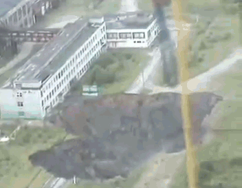 Взрыв на Первом руднике в Березниках в 2007 году. Запись с камеры видеонаблюдения