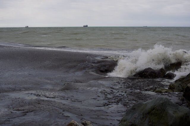 На юге России очередная экологическая катастрофа, на этот раз — из-за войны. «Нефтяной» дождь после атаки дронов на порт испачкал сажей весь Туапсе. Пляжи в нефти. В городе трудно дышать. Фотографии