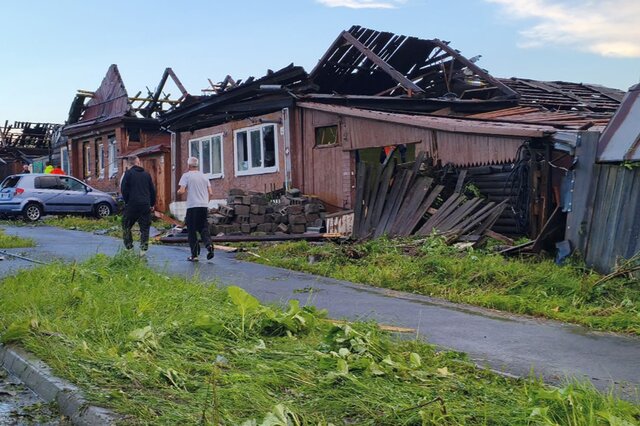In photos: A tornado tears through Russia’s Urals, injuring 16
