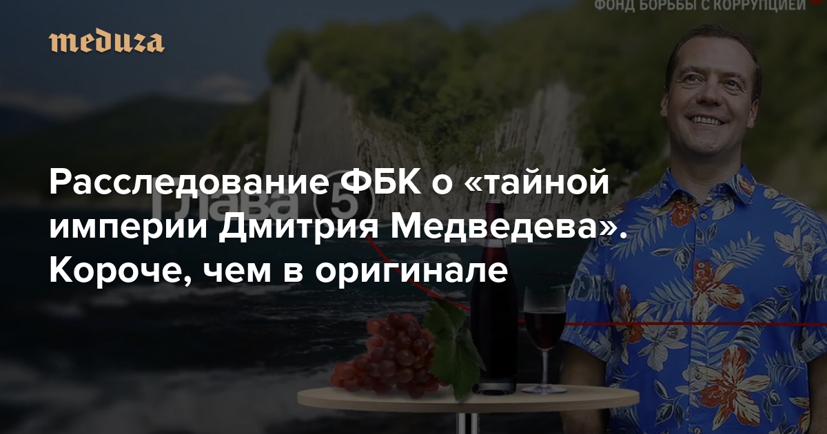 ФБК уличил Медведева в ремонте дачи на благотворительные деньги (ВИДЕО)