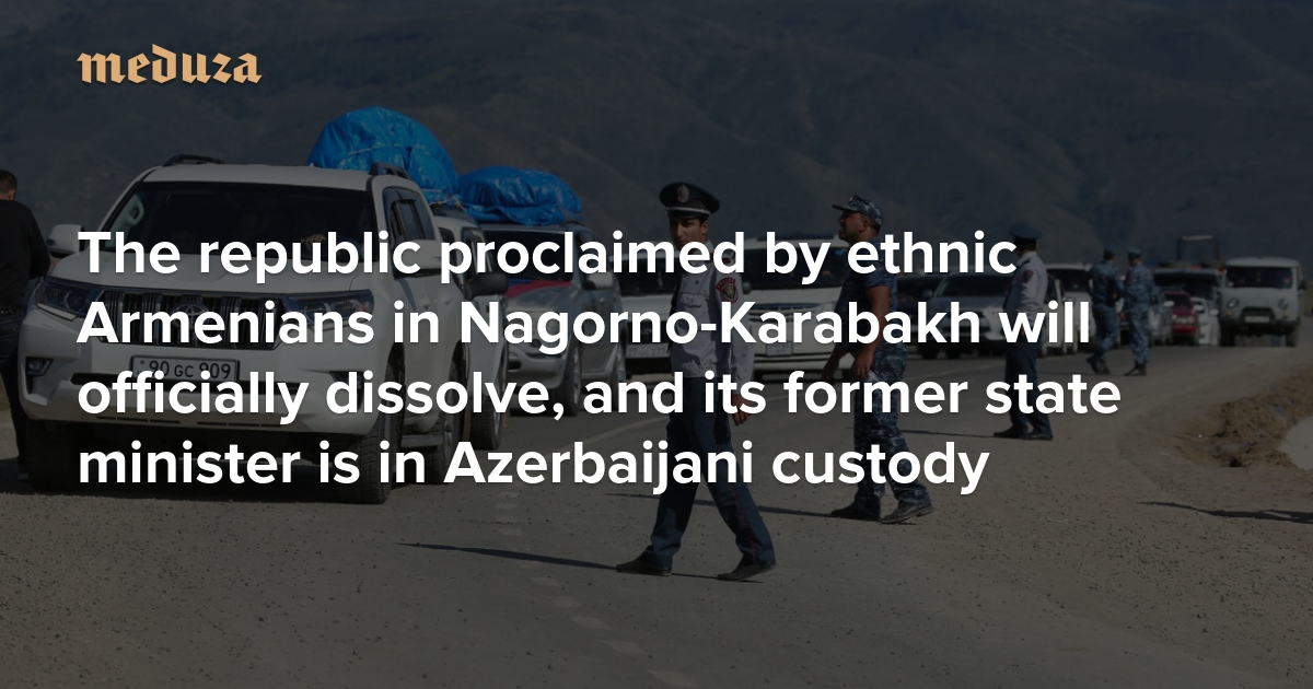 Das Ende von Artsakh Die von ethnischen Armeniern in Berg-Karabach ...