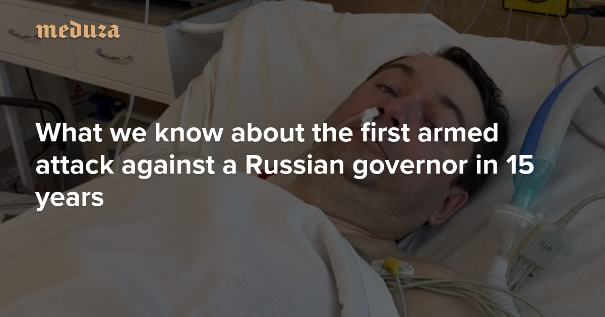 Head of Murmansk region stabbed What we know about the first armed attack against a Russian governor in 15 years — Meduza