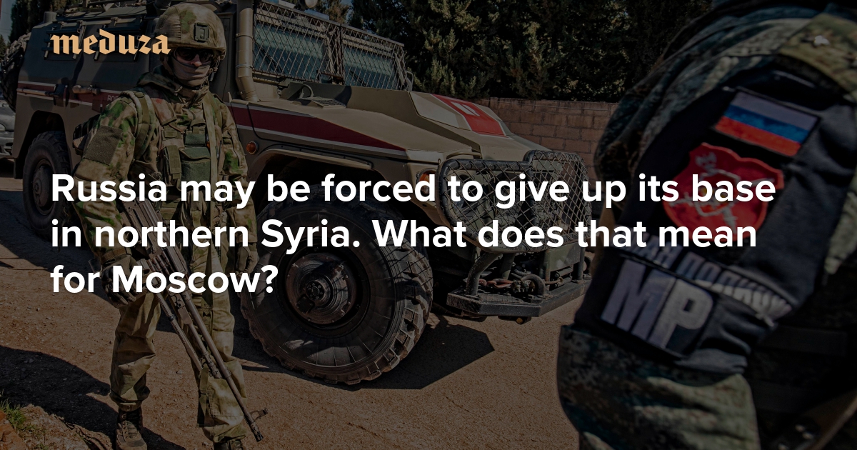 Russia may be forced to give up its base in northern Syria. What does that mean for Moscow?