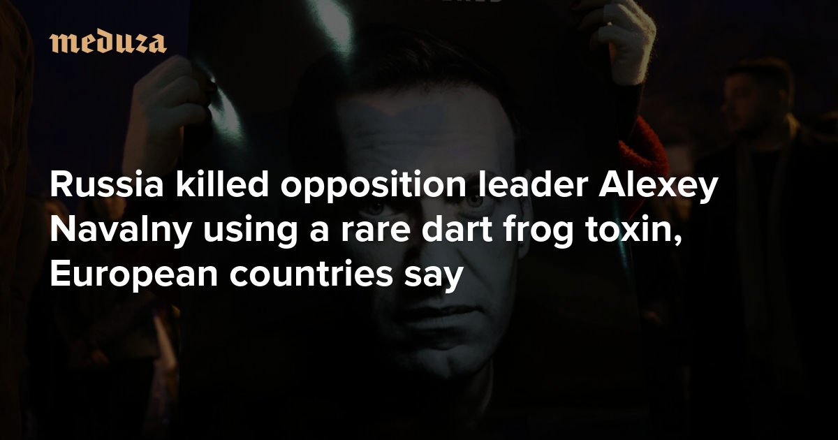 Russia killed opposition leader Alexey Navalny using a rare dart frog toxin, five European countries say