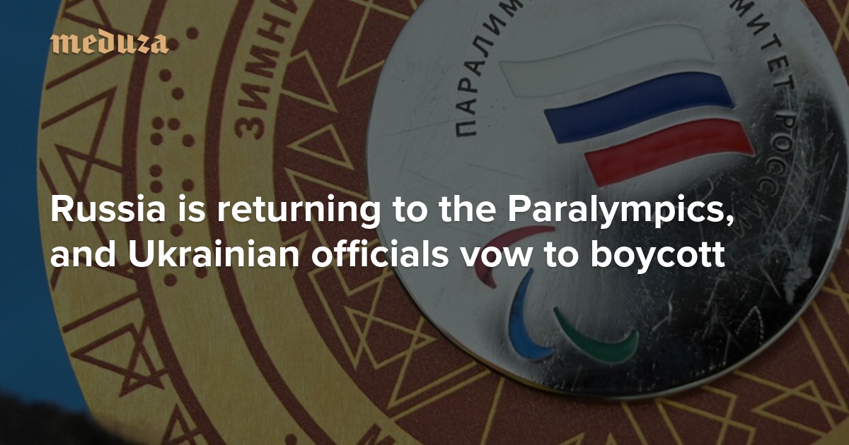 Russia is returning to the Paralympics, and Ukrainian officials vow to boycott