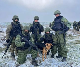 Nepali men in the Russian army