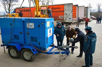 Electric generators brought to Crimea
