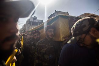 Похороны боевика «Хизбаллы» в Ливане, 6 ноября 2023 года