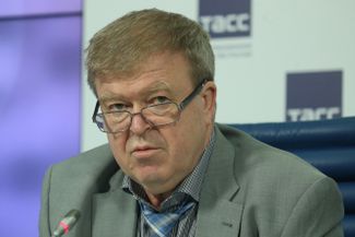 Internet Development Foundation Supervisory Board Chairman Alexey Soldatov at a press conference in Moscow in September 2015.