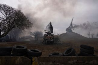 База ПВО в Мариуполе после российского обстрела