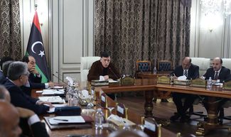 Заседание правительства Ливии во главе с Фаизом Сараджем. 19 декабря 2019 года