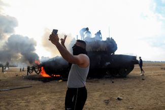 Боевики подбили и захватили израильскую боевую машину