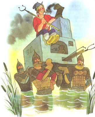 Иллюстрации к повести Эдуарда Успенского «Вниз по волшебной реке». 1979 год