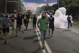 Противостояние протестующих и силовиков. Август 2020 года