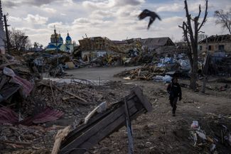 Село Бышев в Киевской области после обстрела российской армией