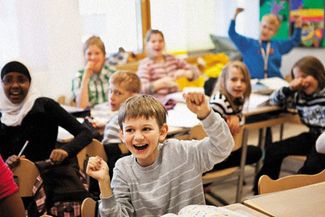 Школа Kirkkojarvi в Эспоо, Финляндия