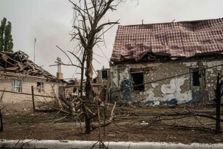 Последствия обстрела города Северск Донецкой области.