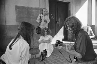 Брук Шилдс на съемках «Прелестного дитя». 1977 год