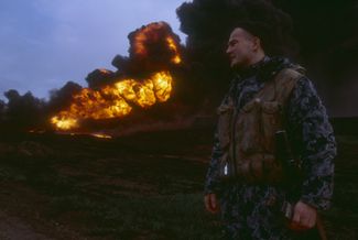 Российский военный во время первой чеченской войны. 8 декабря 1996 года