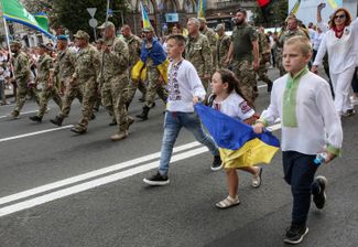 The Ukrainian Independence Day Parade. Kyiv, August 24, 2021