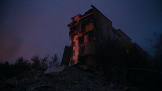 The village of Borodyanka in the Kyiv region after shelling.