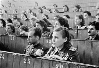Москва. Лекция в МГУ. 1 сентября 1945 года