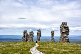 The Manpupuner rock formations in Russia’s Komi Republic