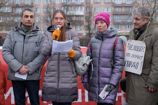 Митинг в поддержку Светланы Прокопьевой в Пскове. 10 февраля 2019 года