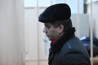Бывший заместитель председателя правительства Дагестана Раюдин Юсуфов в Басманном суде Москвы, 6 февраля 2018 года<br>