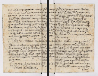 One of the differences of a handwritten book written using Borg cipher