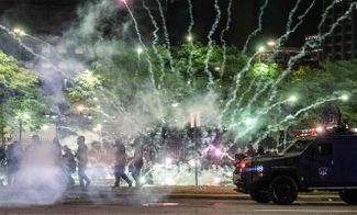 Взрывы во время акции в Детройте, 30 мая 2020 года