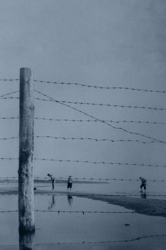 Barbed wire fences on the Kurzeme coast during the Soviet period 