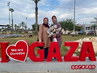 Ольга и Кристина Зороб в секторе Газа. Октябрь 2023 года