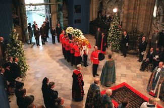 Похороны принцессы Дианы, Лондон, 6 сентября 1997 год