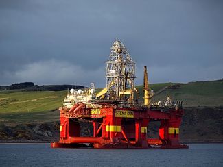 Нефтяная платформа у берегов Гренландии