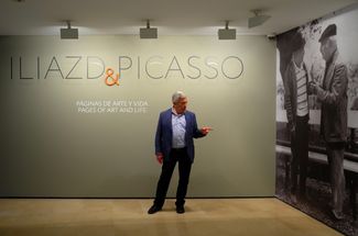 Борис Фридман на выставке в Малаге