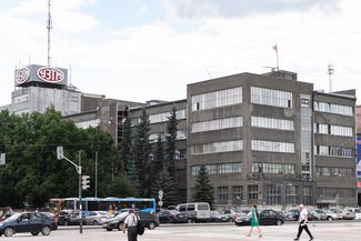 Здание Уралмашзавода, построенное в 1935 году при участии Белы Шефлера. Екатеринбург, наши дни