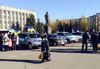 «Народное вече» в Славянске. 25 октября 2014-го
