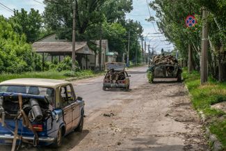 Ukrainian troops in Lysychansk, a city near Severodonetsk
