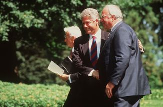 С президентом США Биллом Клинтоном в Бонне. Июль 1994 года