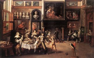 Франс Франкен Младший «Ужин в доме бургомистра Рококса», 1630–1635 годы