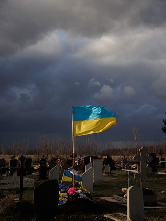 The cemetery in Hroza and the graves of those killed during the Russian missile attack on October 5, 2023