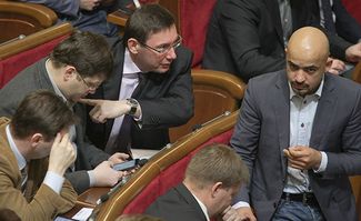 Мустафа Найем на заседании Верховной Рады. Декабрь 2014-го