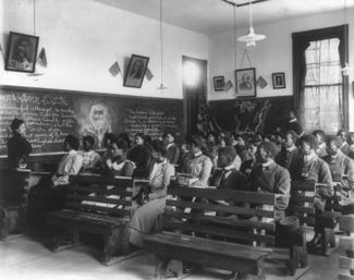 Исторический класс в Институте Таскиги в Алабаме, 1902 год