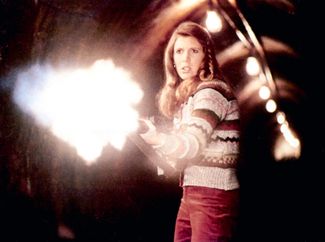 Кэрри Фишер в роли «Таинственной женщины» в фильме «Братья Блюз». 1980 год