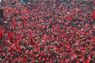 Пропалестинский митинг в Стамбуле