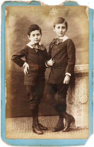 Marcel Proust (right) with his brother Robert