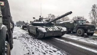 Российские танки в Киевской области